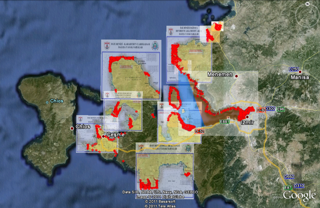 Marmara Denizi'nde Bulunan Dalışa Yasak Sahalar