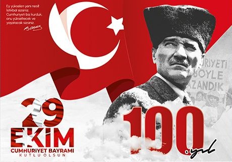 29 Ekim Cumhuriyet Bayramı Kutlu Olsun